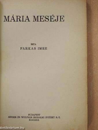 Mária meséje