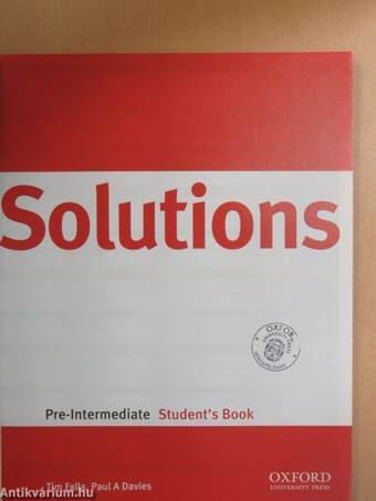 Solutions - Pre-Intermediate - Student's Book - CD-vel