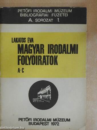 Magyar Irodalmi Folyóiratok