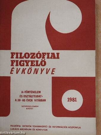 Filozófiai Figyelő Évkönyve 1981/III.