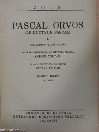 Pascal orvos I-III.