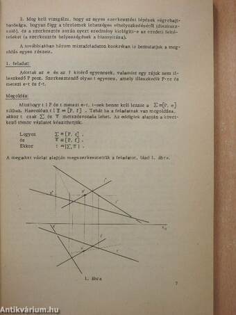 Ábrázoló geometriai példatár