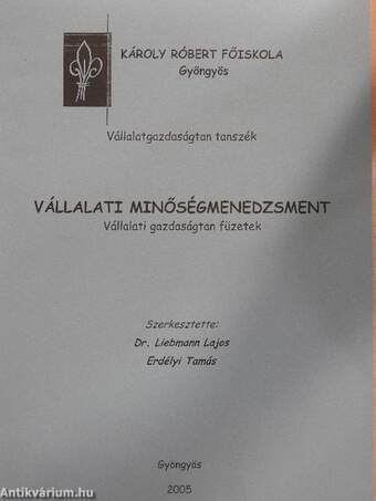 Vállalati minőségmenedzsment