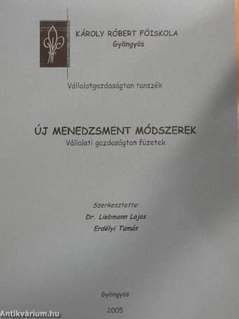 Új menedzsment módszerek