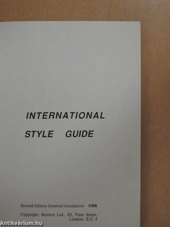 International Style Guide