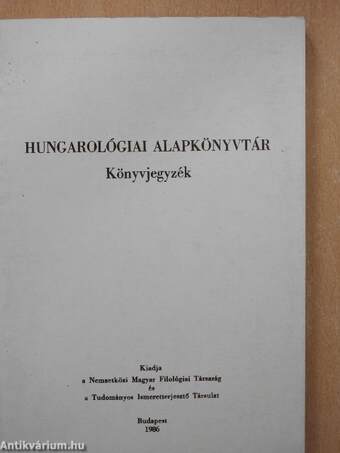 Hungarológiai alapkönyvtár