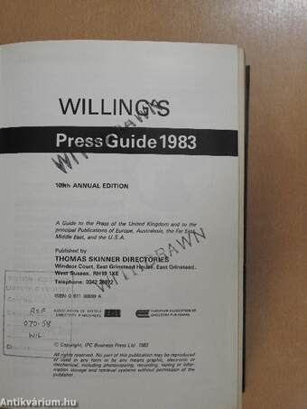 Willings Press Guide 1983