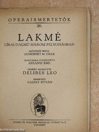 Delibes: Lakmé