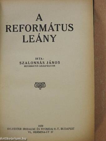 A református leány