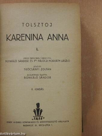 Karenina Anna I-IV.