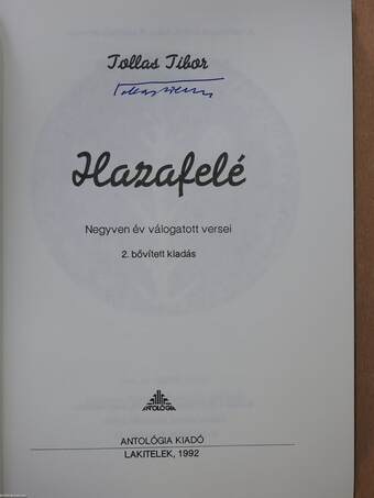 Hazafelé (aláírt példány)