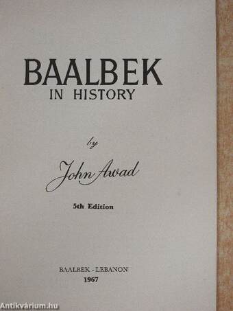 Baalbek in history