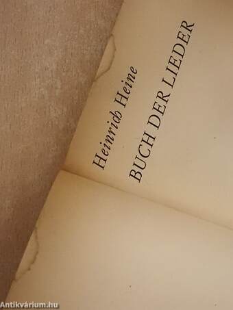 Buch der Lieder