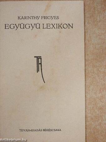 Együgyü lexikon