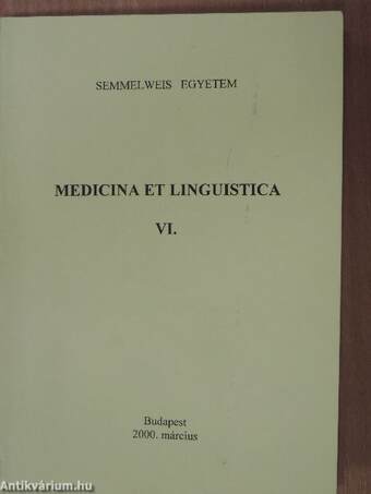 Medicina et linguistica VI.