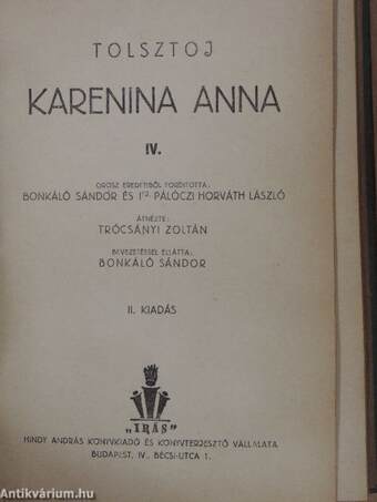 Karenina Anna I-IV.