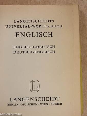 Langenscheidts Universal-Wörterbuch Englisch