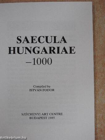 Saecula Hungariae I-XII.