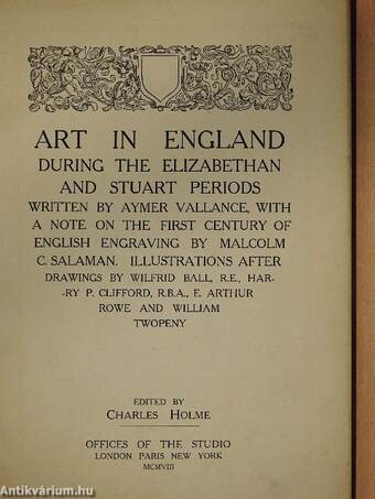 Art in England During the Elizabethan and Stuart Periods