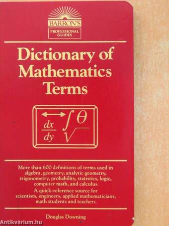 Dictionary of Mathematic Terms