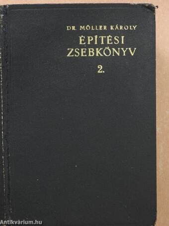 Építési Zsebkönyv II. (töredék)