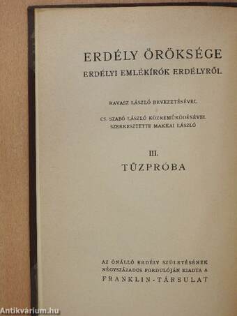 Erdély öröksége III.