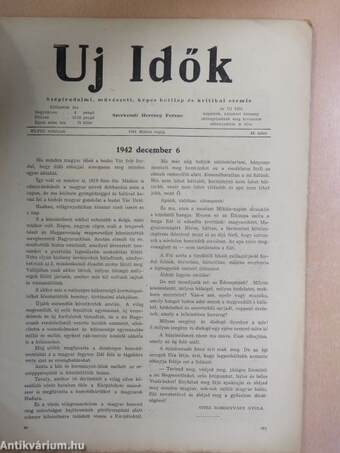 Uj Idők 1942. Miklós napja