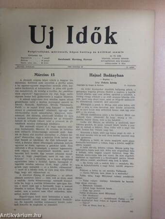 Uj Idők 1942. március 14.