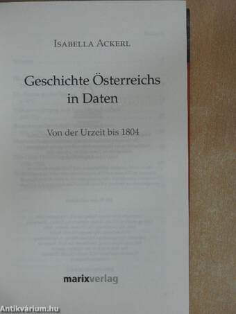 Geschichte Österreichs in Daten