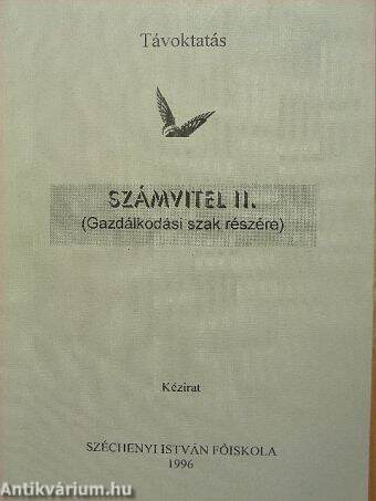 Számvitel II.