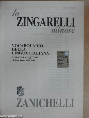 Lo Zingarelli minore