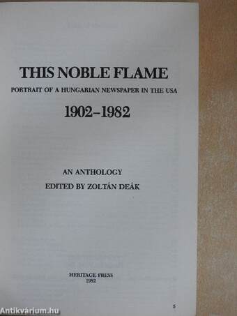 This Noble Flame