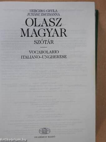 Olasz-magyar szótár