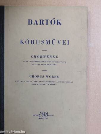 Bartók kórusművei