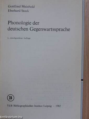 Phonologie der deutschen Gegenwartssprache