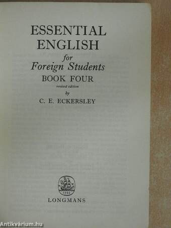 Essential English for Foreign Students Book 4.