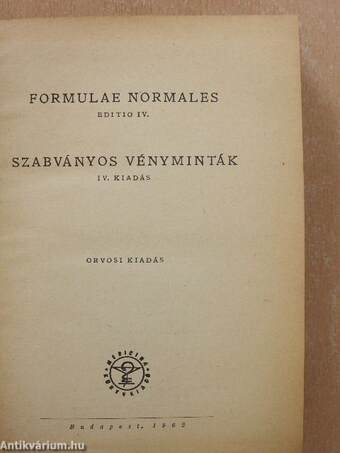 Formulae Normales IV.