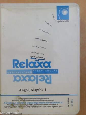 Relaxa Angol, Alapfok-1 - 5 db kazettával