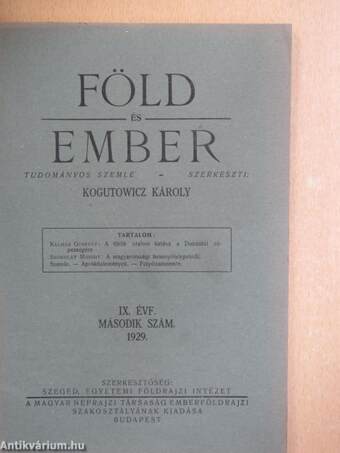 Föld és Ember 1929/2.