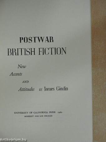 Postwar British Fiction