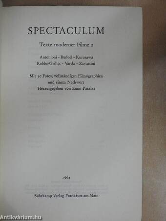 Spectaculum Texte moderner Filme 2