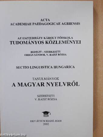 Az Eszterházy Károly Főiskola Tudományos Közleményei