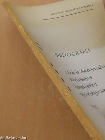 Bibliográfia a főiskola évkönyveiben és tudományos közleményeiben megjelent dolgozatokról 1955-1972