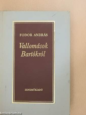 Vallomások Bartókról