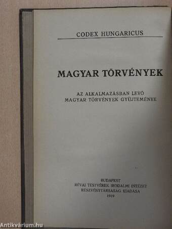 1918. évi törvénycikkek