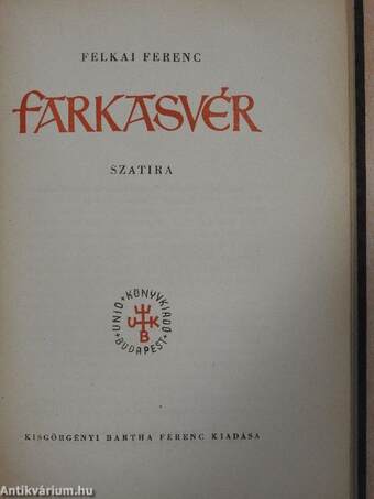 Farkasvér