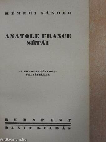 Anatole France sétái