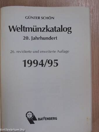 Weltmünzkatalog 1994/95