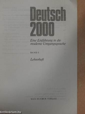 Deutsch 2000 3 - Lehreheft