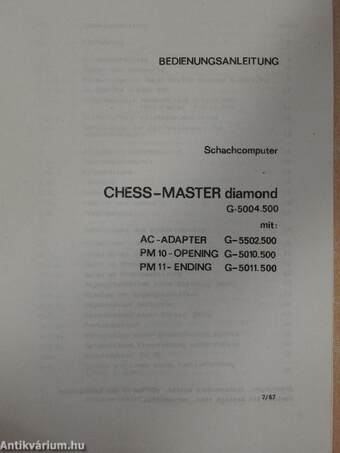 Chess-Master diamond Schachcomputer